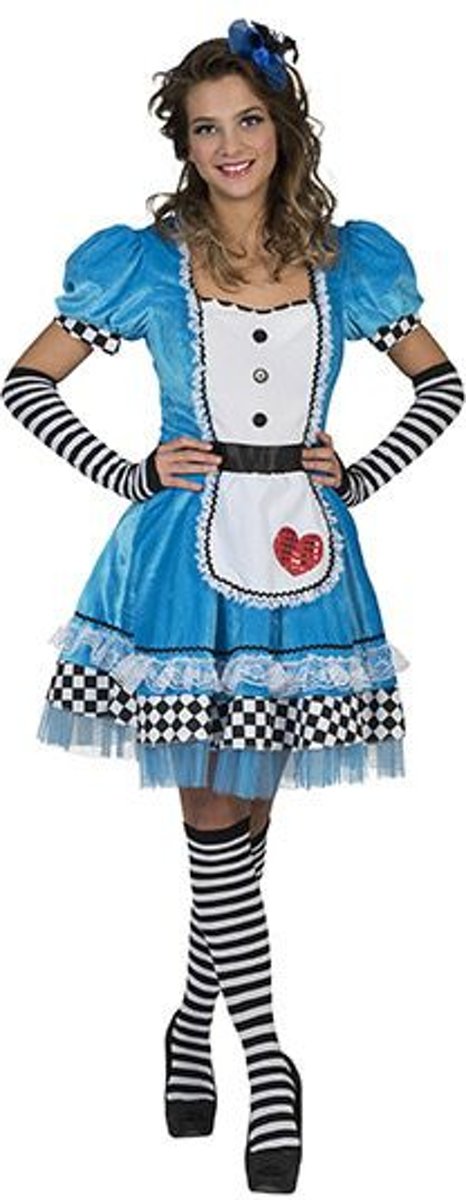 Alice In Wonderland Kostuum | Alice Uit Het Sprookjes Wonderland | Vrouw | Maat 44-46 | Carnaval kostuum | Verkleedkleding